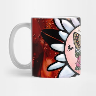 Wonderful fairy with butterflies and roses Mug